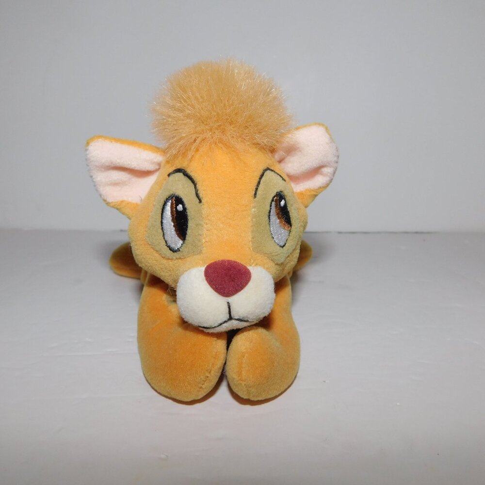 Disney Oliver and Company 7" Plush Bean Bag Oliver Cat Stuffed Plush Toy Retired
